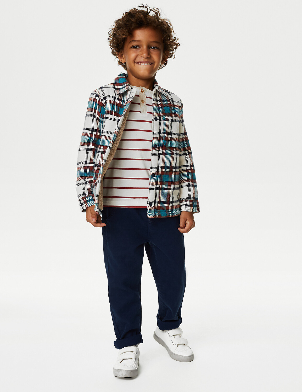 Клетчатая рубашка на подкладке борг из чистого хлопка (2–8 лет) Marks & Spencer, мульти
Клетчатая рубашка на подкладке борг из чистого хлопка (2–8 лет) Marks & Spencer, мульти