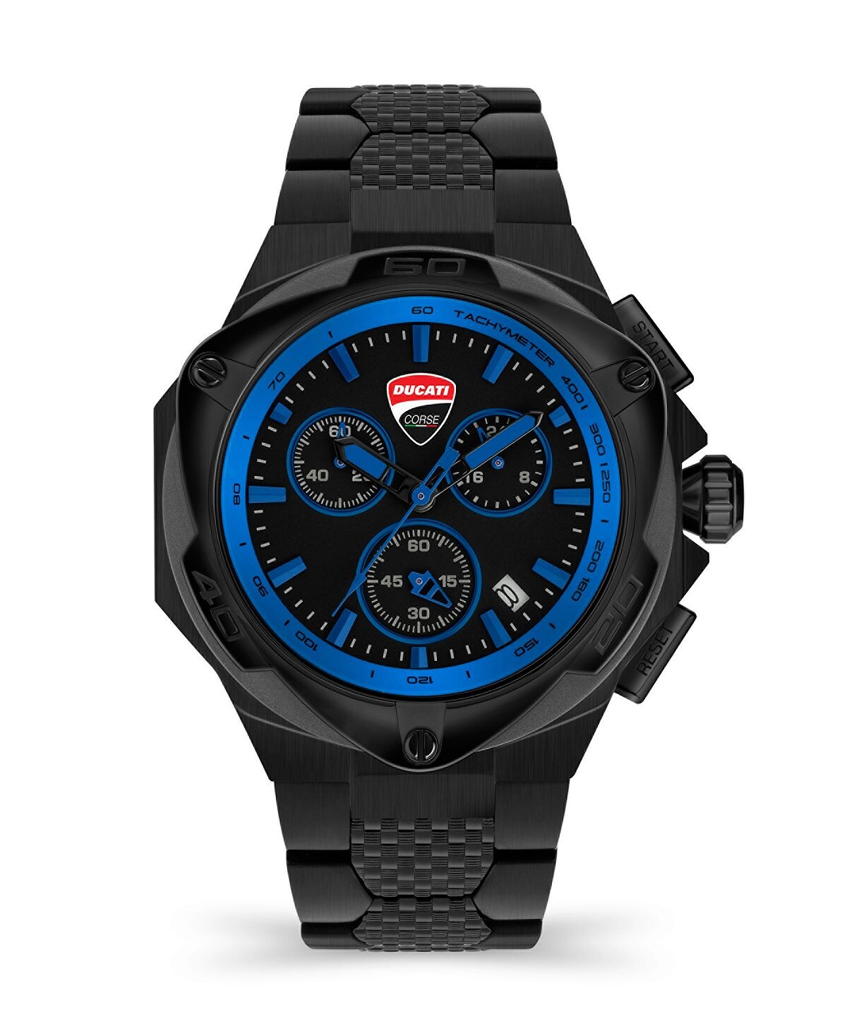 Мужские часы Motore Chronograph с черным браслетом из нержавеющей стали, 49 мм Ducati Corse
Мужские часы Motore Chronograph с черным браслетом из нержавеющей стали, 49 мм Ducati Corse