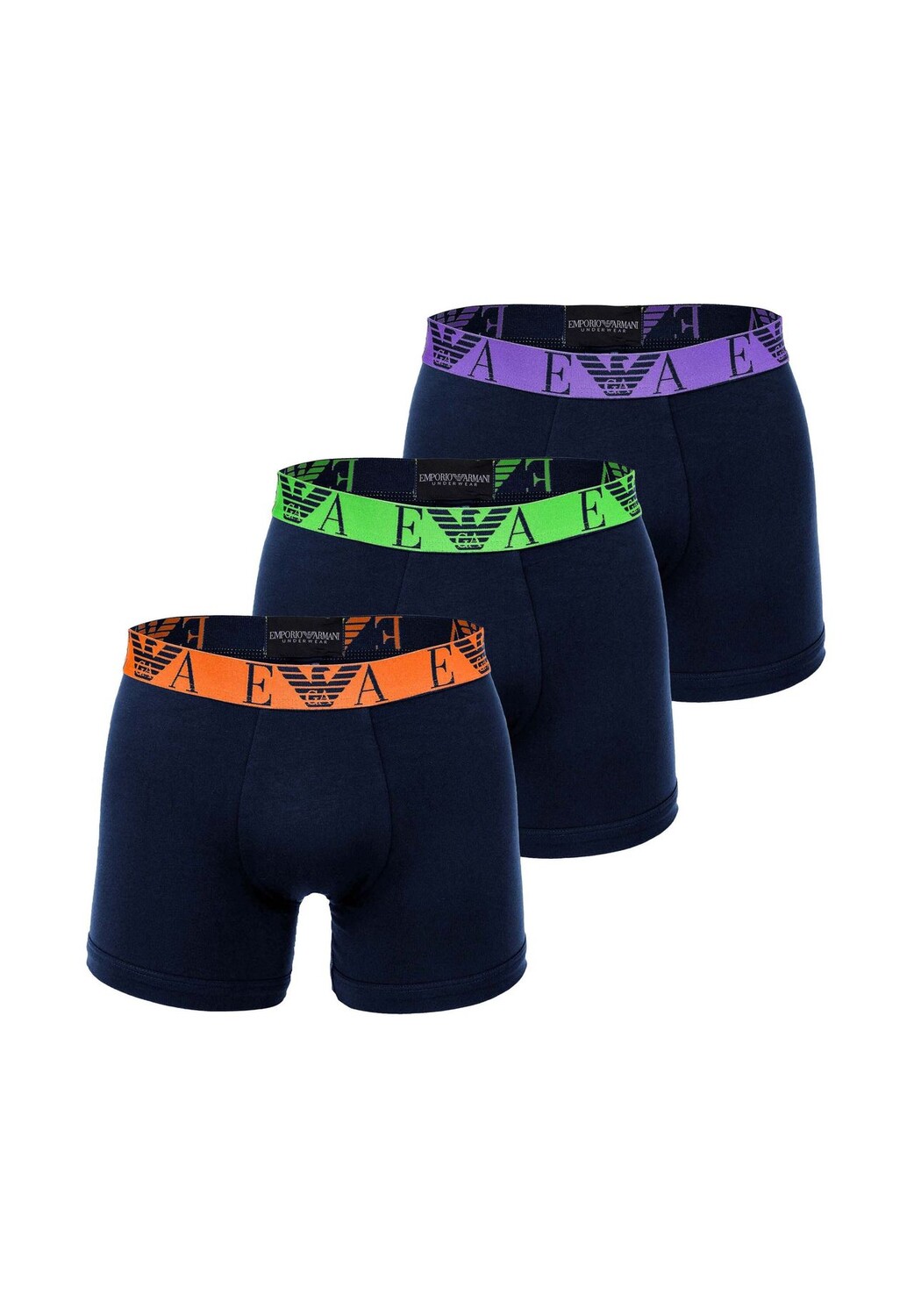 Мужские боксеры, 3 шт. - BOLD MONOGRAM, боксеры, хлопок стрейч EMPORIO ARMANI, цвет Marine
Мужские боксеры, 3 шт. - BOLD MONOGRAM, боксеры, хлопок стрейч EMPORIO ARMANI, цвет Marine