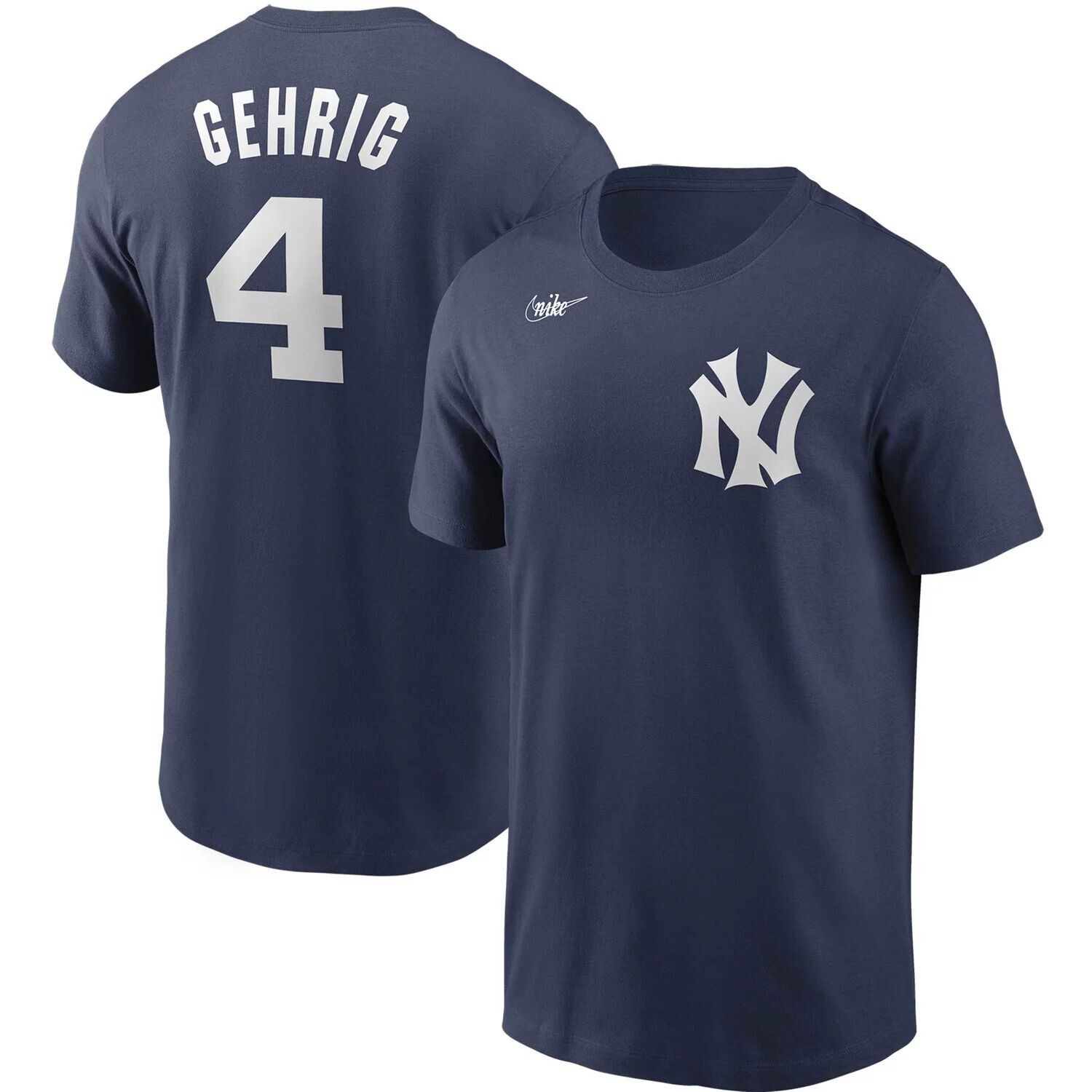 Мужская темно-синяя футболка Lou Gehrig New York Yankees Cooperstown Collection с именем и номером Nike, Синий
Мужская темно-синяя футболка Lou Gehrig New York Yankees Cooperstown Collection с именем и номером Nike, Синий