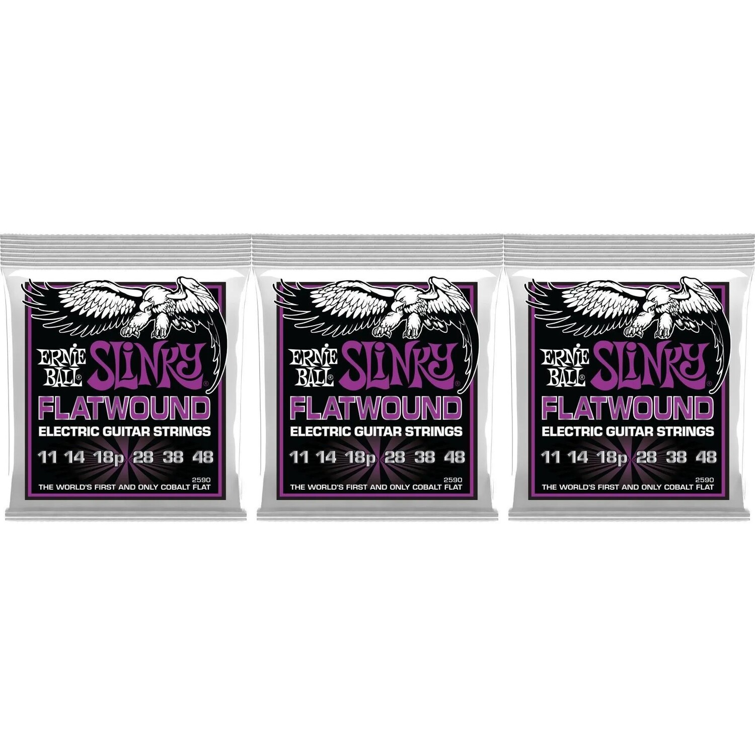 Новые струны для электрогитары Ernie Ball 2590 Power Slinky с плоской обмоткой — .011-.048 (3 шт.)
Новые струны для электрогитары Ernie Ball 2590 Power Slinky с плоской обмоткой — .011-.048 (3 шт.)