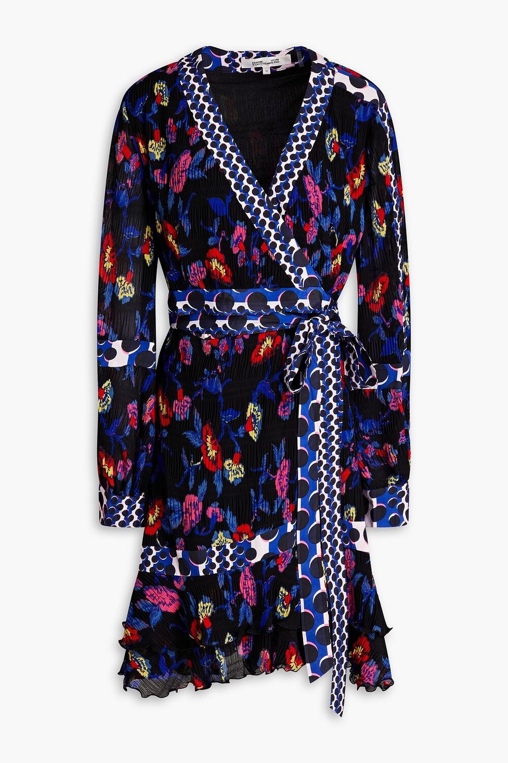 Платье Sol из плиссированного крепа с цветочным принтом DIANE VON FURSTENBERG, черный
Платье Sol из плиссированного крепа с цветочным принтом DIANE VON FURSTENBERG, черный