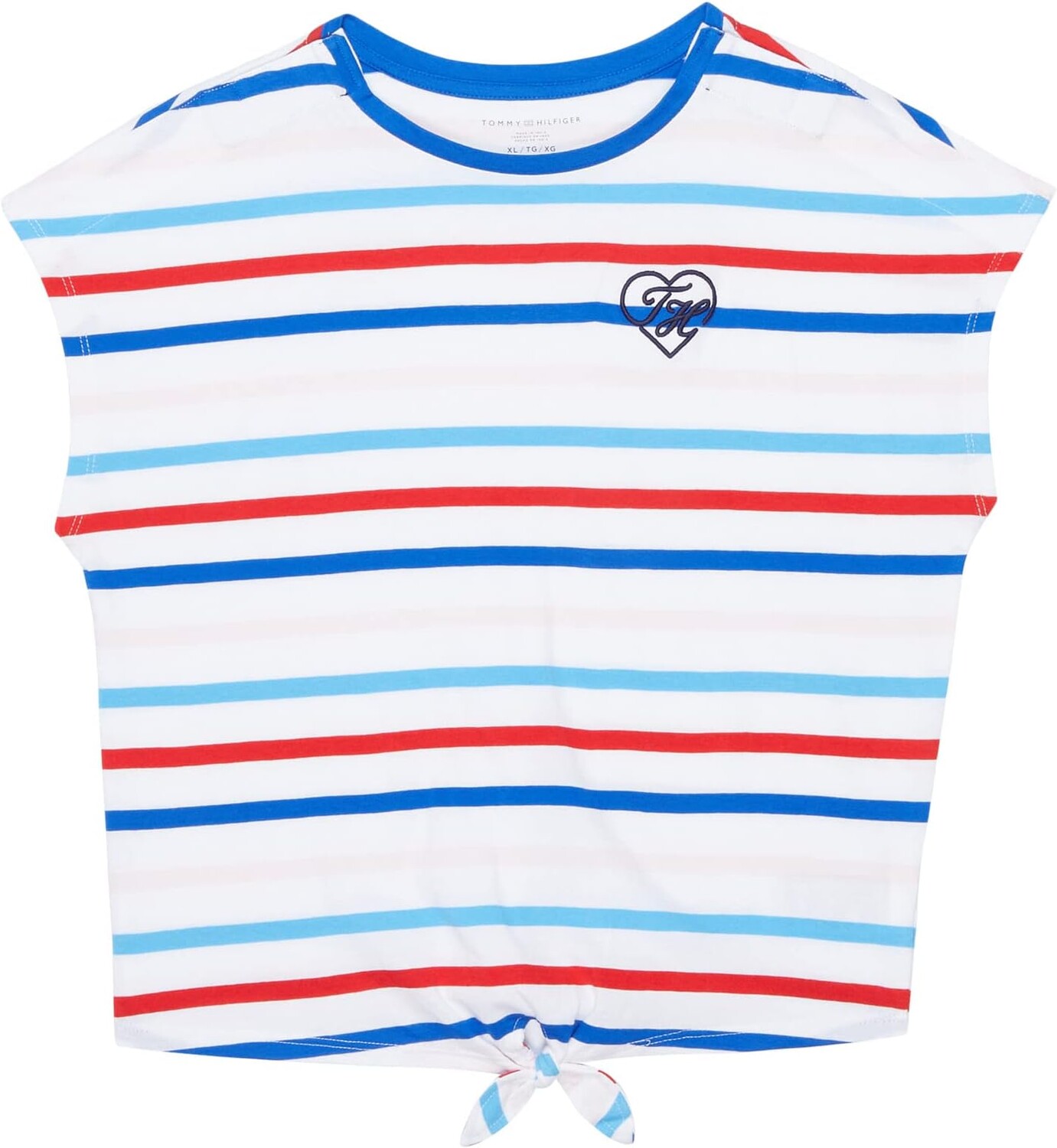 Футболка Tommy Hilfiger SS Tia Tie Front T-Shirt w/ Velcro Brand Closure At Shoulders, цвет Classic White/Multi
Футболка Tommy Hilfiger SS Tia Tie Front T-Shirt w/ Velcro Brand Closure At Shoulders, цвет Classic White/Multi