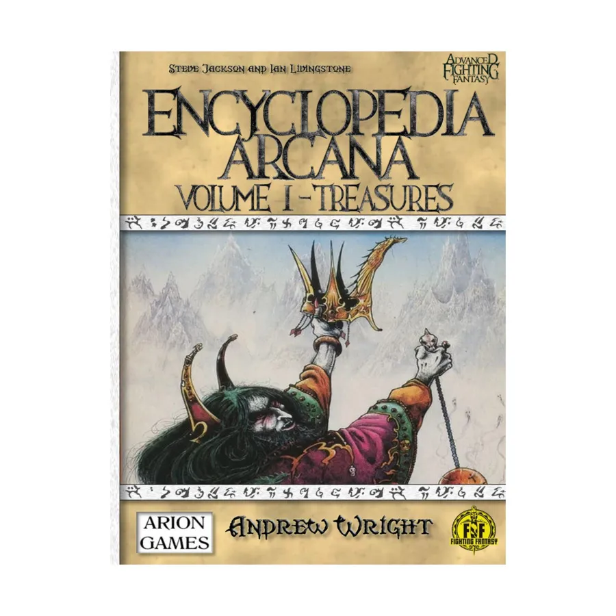 Encyclopedia Arcana Vol. 1 - Treasures, Advanced Fighting Fantasy (2nd Edition), мягкая обложка
Encyclopedia Arcana Vol. 1 - Treasures, Advanced Fighting Fantasy (2nd Edition), мягкая обложка