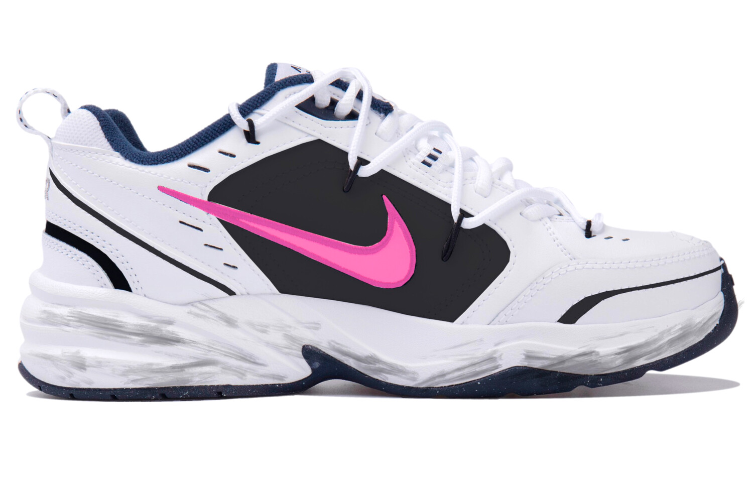 Кроссовки Nike Air Monarch 4 Chunky Sneakers Unisex Low-top White/black/pink, розовый
Кроссовки Nike Air Monarch 4 Chunky Sneakers Unisex Low-top White/black/pink, розовый