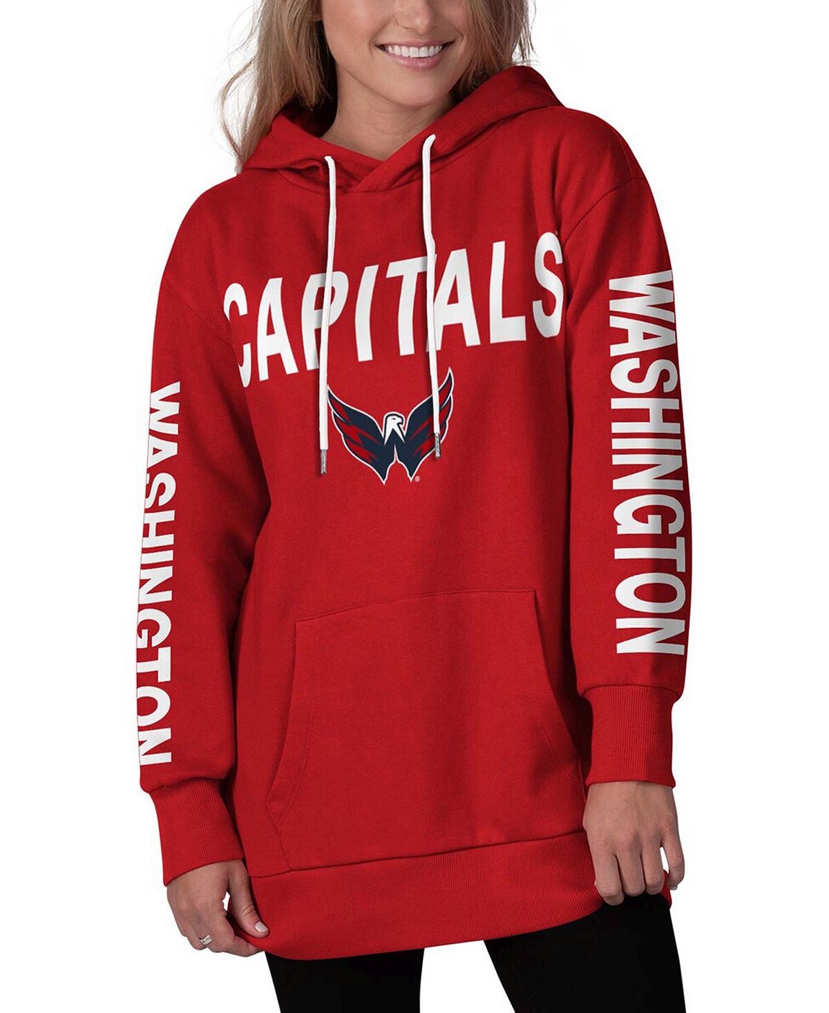 Женский красный пуловер с капюшоном Washington Capitals Extra Inning G-III 4Her by Carl Banks, красный
Женский красный пуловер с капюшоном Washington Capitals Extra Inning G-III 4Her by Carl Banks, красный