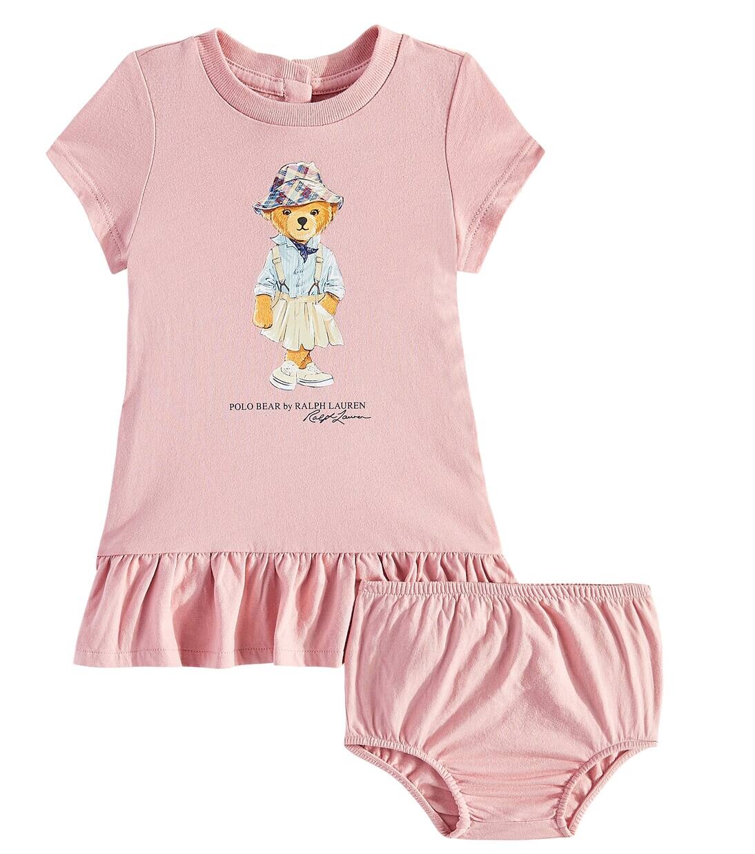 Комплект из платья и панталон Baby Polo Bear Polo Ralph Lauren Kids, цвет tickled pink
Комплект из платья и панталон Baby Polo Bear Polo Ralph Lauren Kids, цвет tickled pink