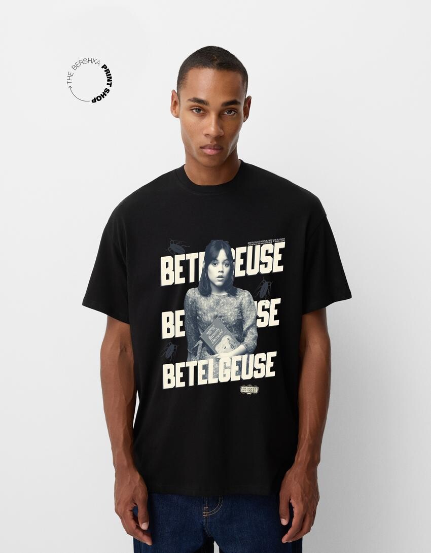 Футболка beershka x beetlejuice большого размера с коротким рукавом Bershka, черный
Футболка beershka x beetlejuice большого размера с коротким рукавом Bershka, черный