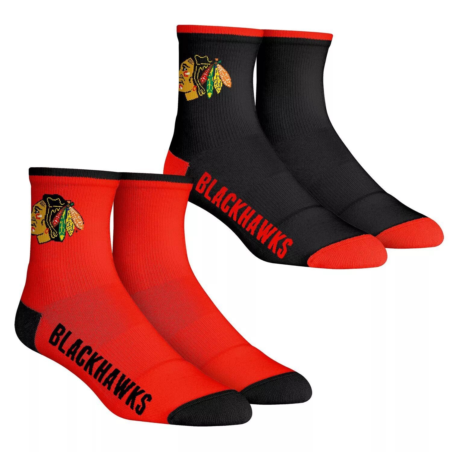 Комплект из 2 носков Youth Rock Em Socks Chicago Blackhawks Core Team из двух четвертьдлинных носков Unbranded
Комплект из 2 носков Youth Rock Em Socks Chicago Blackhawks Core Team из двух четвертьдлинных носков Unbranded