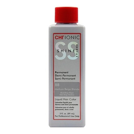Жидкая краска для волос Chi Ionic Shine Shades 8B, средний бежевый блондин, 3 унции, Farouk
Жидкая краска для волос Chi Ionic Shine Shades 8B, средний бежевый блондин, 3 унции, Farouk