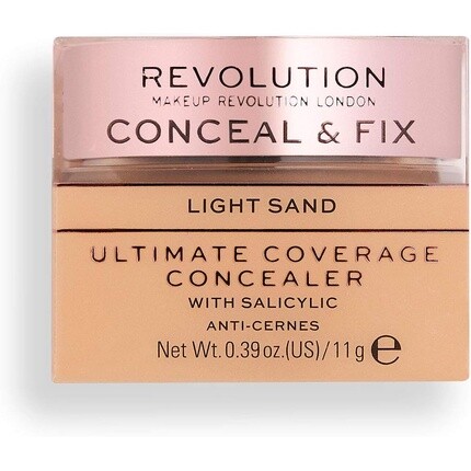 Makeup Revolution Conceal & Fix Ultimate Coverage Concealer Light Sand 11G, Revolution Beauty
Makeup Revolution Conceal & Fix Ultimate Coverage Concealer Light Sand 11G, Revolution Beauty