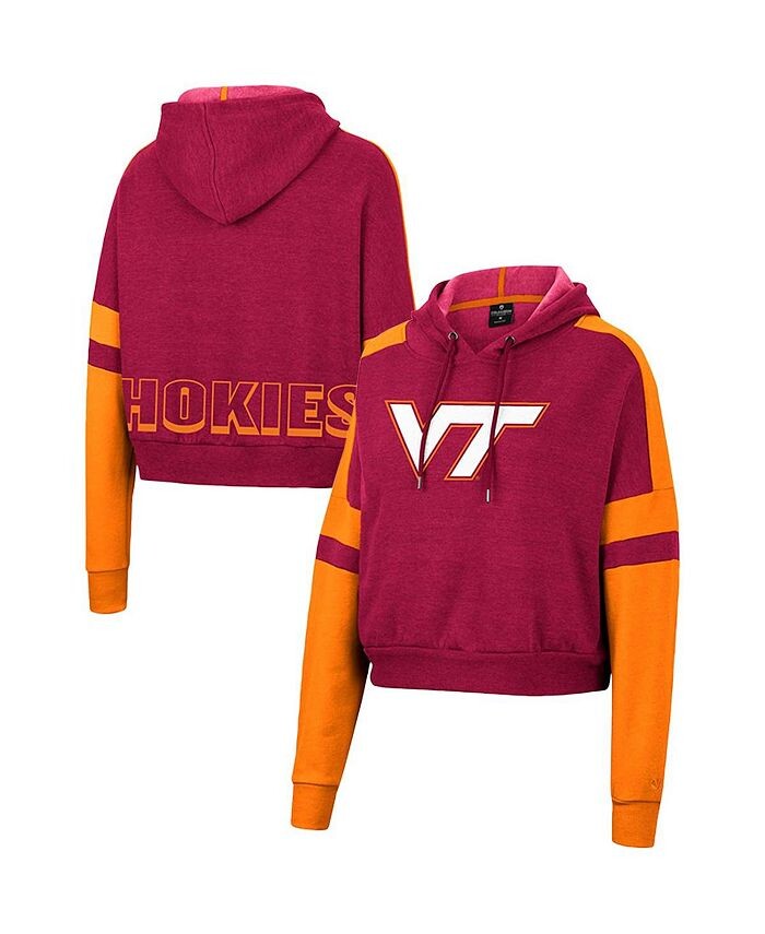 Женский укороченный пуловер с капюшоном и логотипом Heather Maroon Virginia Tech Hokies Throwback Stripe Arch Logo Colosseum, красный
Женский укороченный пуловер с капюшоном и логотипом Heather Maroon Virginia Tech Hokies Throwback Stripe Arch Logo Colosseum, красный