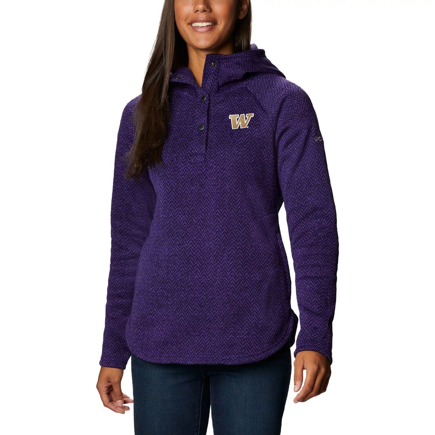 Женский флисовый пуловер с капюшоном Columbia Purple Washington Huskies Darling Days реглан
Женский флисовый пуловер с капюшоном Columbia Purple Washington Huskies Darling Days реглан