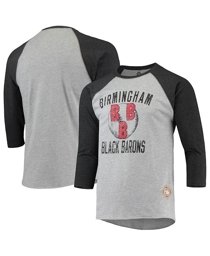 Мужская футболка цвета реглан с надписью Heather Grey, Black Birmingham Black Barons Negro League, рукав 3/4 Stitches, серый
Мужская футболка цвета реглан с надписью Heather Grey, Black Birmingham Black Barons Negro League, рукав 3/4 Stitches, серый