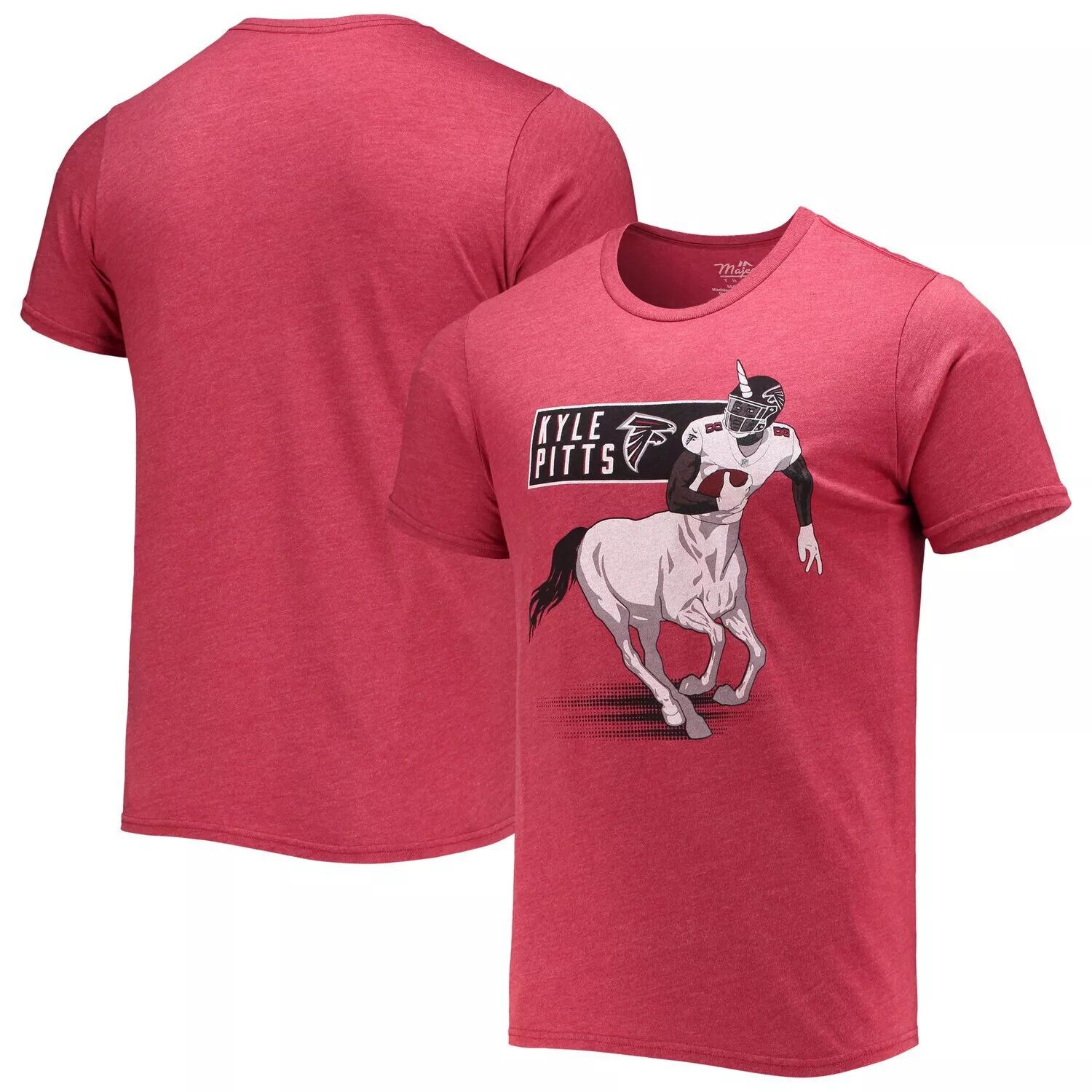 Мужская футболка Kyle Pitts Red Atlanta Falcons Tri-Blend Unicorn Player с нитками Majestic
Мужская футболка Kyle Pitts Red Atlanta Falcons Tri-Blend Unicorn Player с нитками Majestic