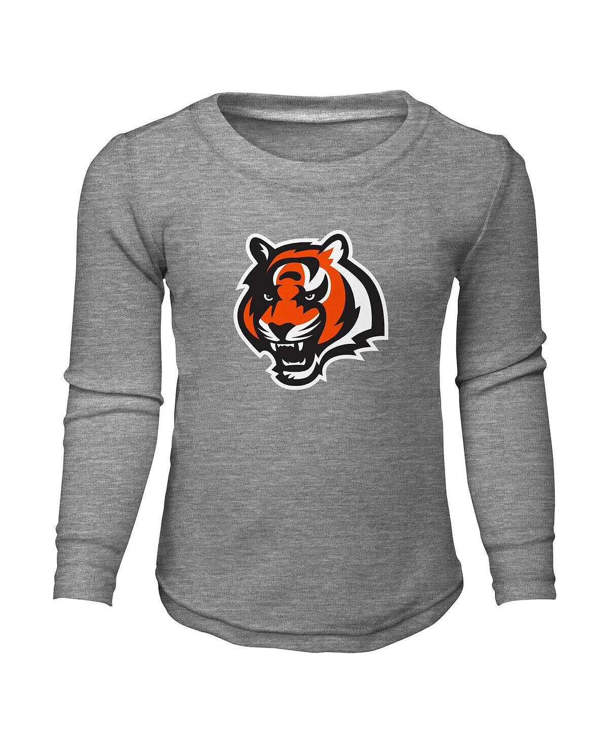 Серая футболка с длинными рукавами и штаны Cincinnati Bengals для маленьких мальчиков и девочек, комплект для сна Outerstuff
Серая футболка с длинными рукавами и штаны Cincinnati Bengals для маленьких мальчиков и девочек, комплект для сна Outerstuff
