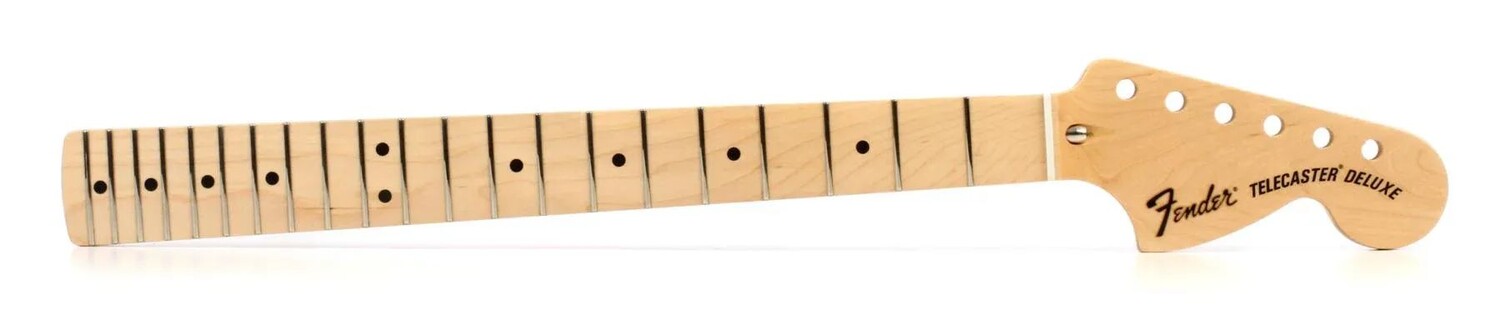Сменный гриф Fender Classic Series '72 Telecaster Deluxe — кленовая накладка на гриф
Сменный гриф Fender Classic Series '72 Telecaster Deluxe — кленовая накладка на гриф