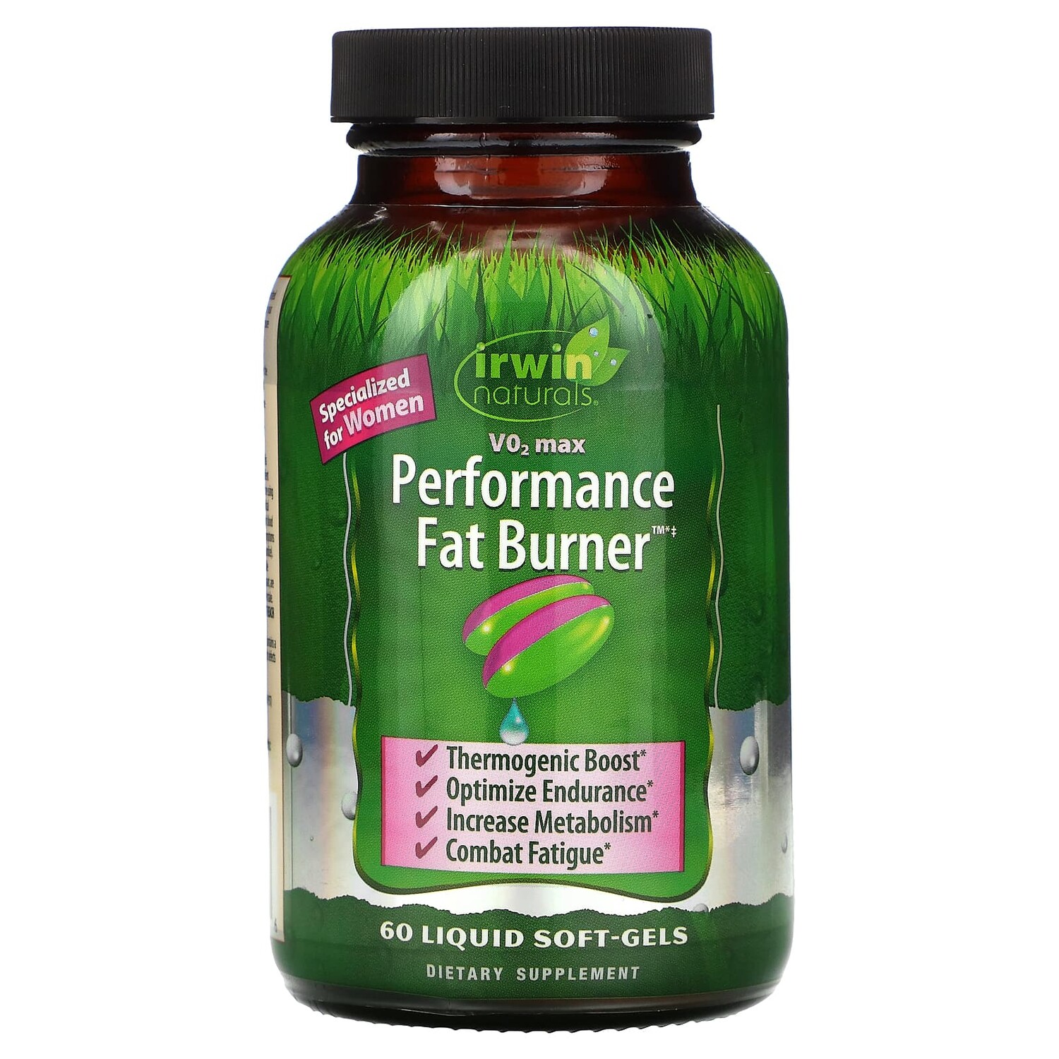 V02 Max, Performance Fat Burner, 60 мягких гелевых капсул с жидкостью, Irwin Naturals
V02 Max, Performance Fat Burner, 60 мягких гелевых капсул с жидкостью, Irwin Naturals