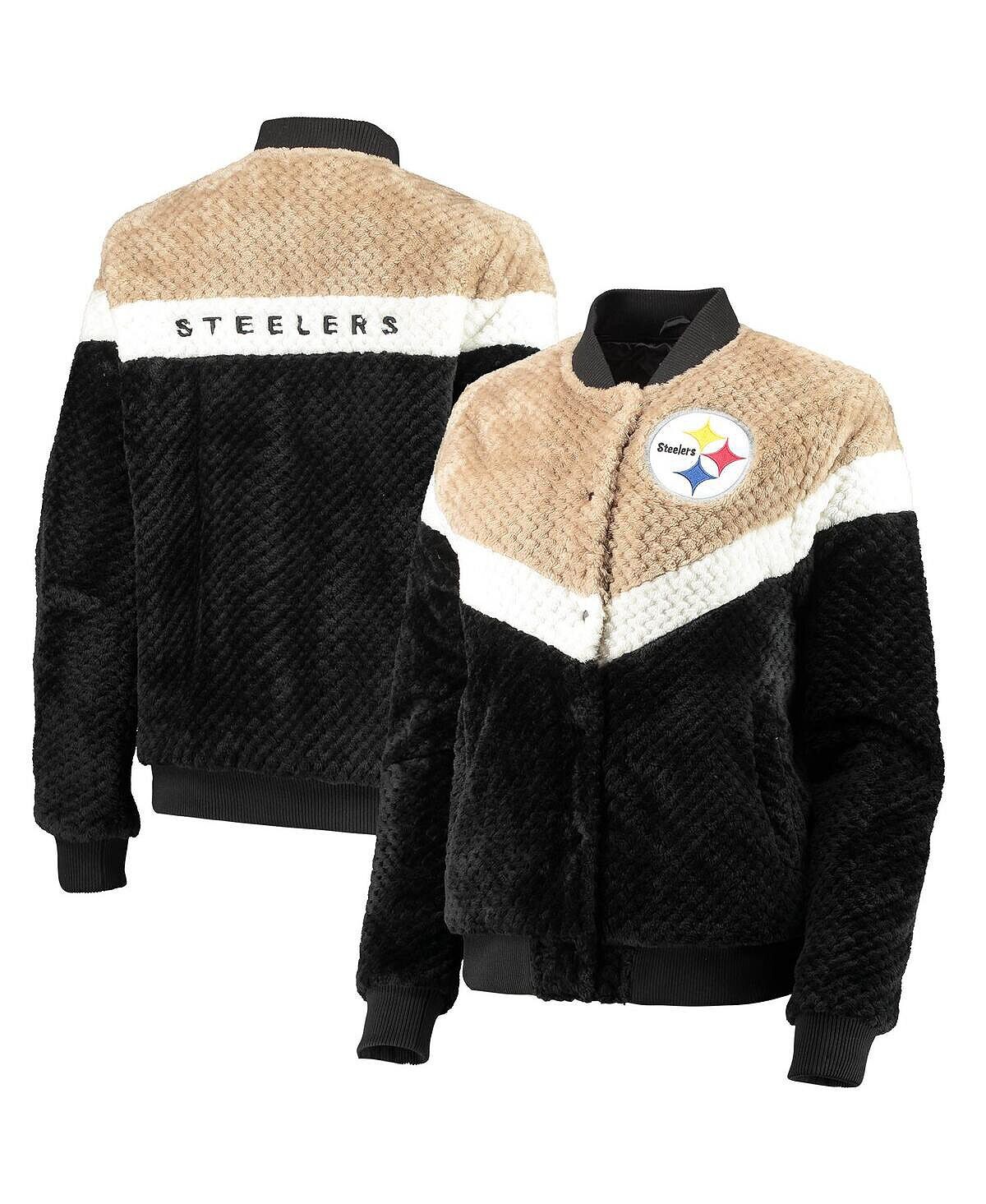 Женская черно-кремовая куртка на кнопках Pittsburgh Steelers Riot Squad Sherpa G-III 4Her by Carl Banks, Черный
Женская черно-кремовая куртка на кнопках Pittsburgh Steelers Riot Squad Sherpa G-III 4Her by Carl Banks, Черный