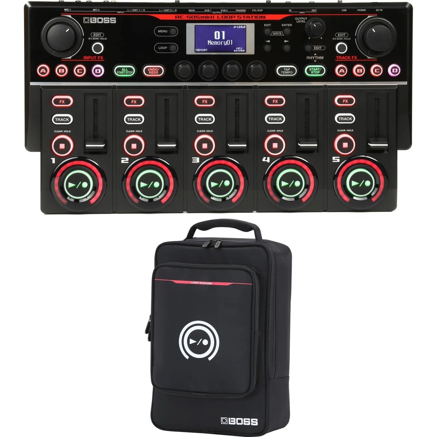 Новый настольный петлитель и сумка для инструментов Boss RC-505 Mk2 Loop Station
Новый настольный петлитель и сумка для инструментов Boss RC-505 Mk2 Loop Station