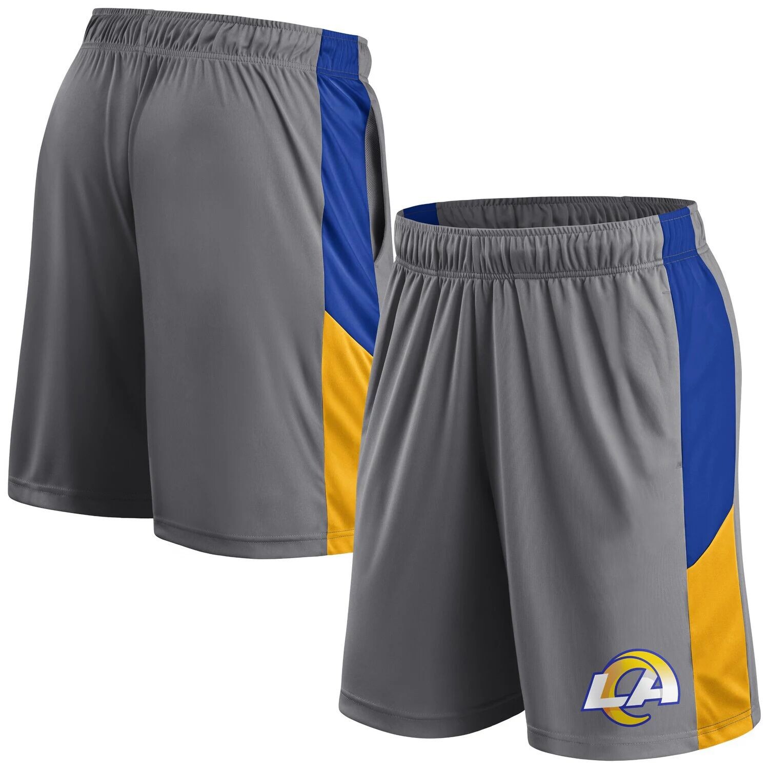 Мужские серые фирменные шорты с логотипом Los Angeles Rams Primary Fanatics
Мужские серые фирменные шорты с логотипом Los Angeles Rams Primary Fanatics