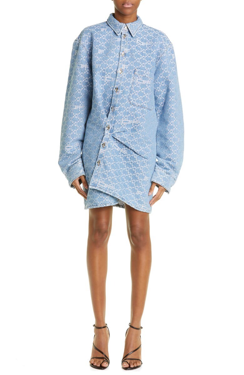 Джинсовое мини-платье Monogram Twist с длинными рукавами OFF-WHITE, светло-синий
Джинсовое мини-платье Monogram Twist с длинными рукавами OFF-WHITE, светло-синий