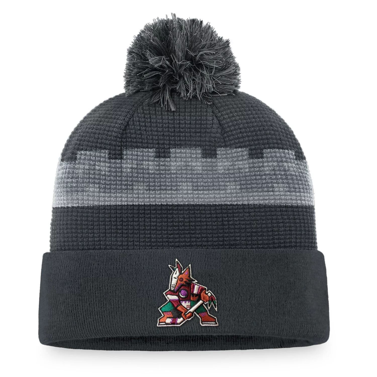Мужская темно-серая мужская брендовая шапка Fanatics Arizona Coyotes Authentic Pro Home Ice с манжетами и помпоном
Мужская темно-серая мужская брендовая шапка Fanatics Arizona Coyotes Authentic Pro Home Ice с манжетами и помпоном