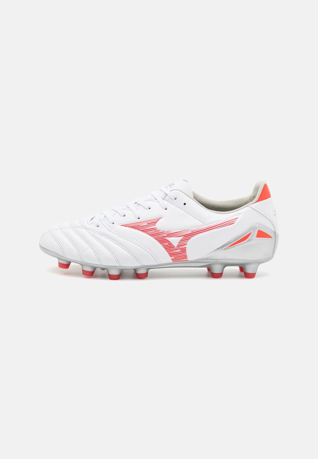Футбольные бутсы с шипами MORELIA NEO IV PRO Mizuno, цвет white/radiant red/ hot coral
Футбольные бутсы с шипами MORELIA NEO IV PRO Mizuno, цвет white/radiant red/ hot coral