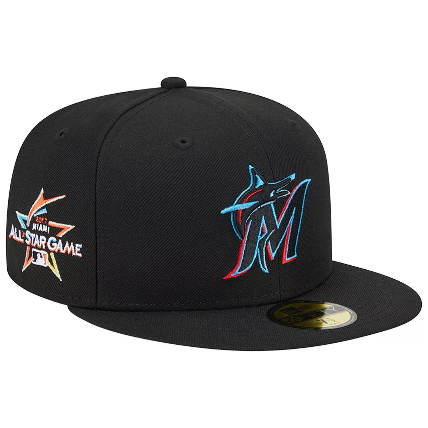 Мужская облегающая шляпа New Era Black Miami Marlins 2017 MLB All-Star Game Team цвета 59FIFTY
Мужская облегающая шляпа New Era Black Miami Marlins 2017 MLB All-Star Game Team цвета 59FIFTY