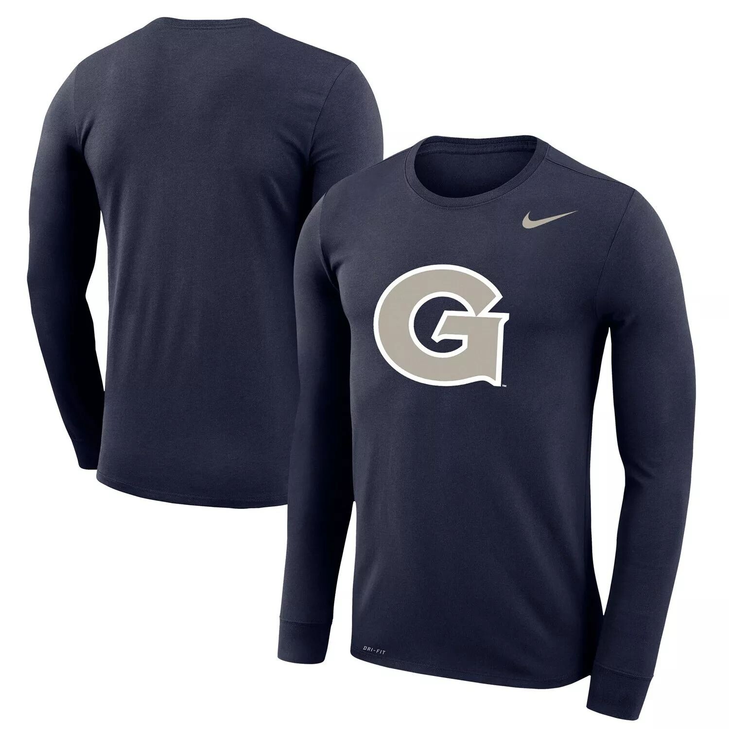 Мужская темно-синяя футболка с длинными рукавами и логотипом Georgetown Hoyas School Legend Performance Nike, Синий
Мужская темно-синяя футболка с длинными рукавами и логотипом Georgetown Hoyas School Legend Performance Nike, Синий