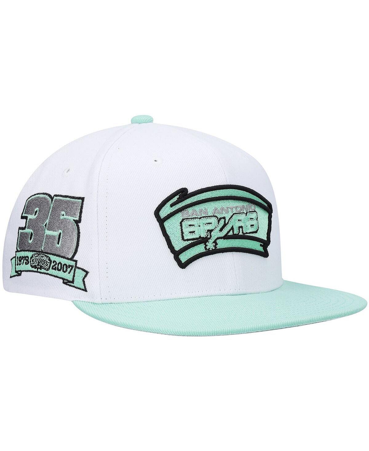 Мужская белая шляпа Snapback San Antonio Spurs Hardwood Classics 35th Anniversary Pure Platinum Mitchell & Ness
Мужская белая шляпа Snapback San Antonio Spurs Hardwood Classics 35th Anniversary Pure Platinum Mitchell & Ness