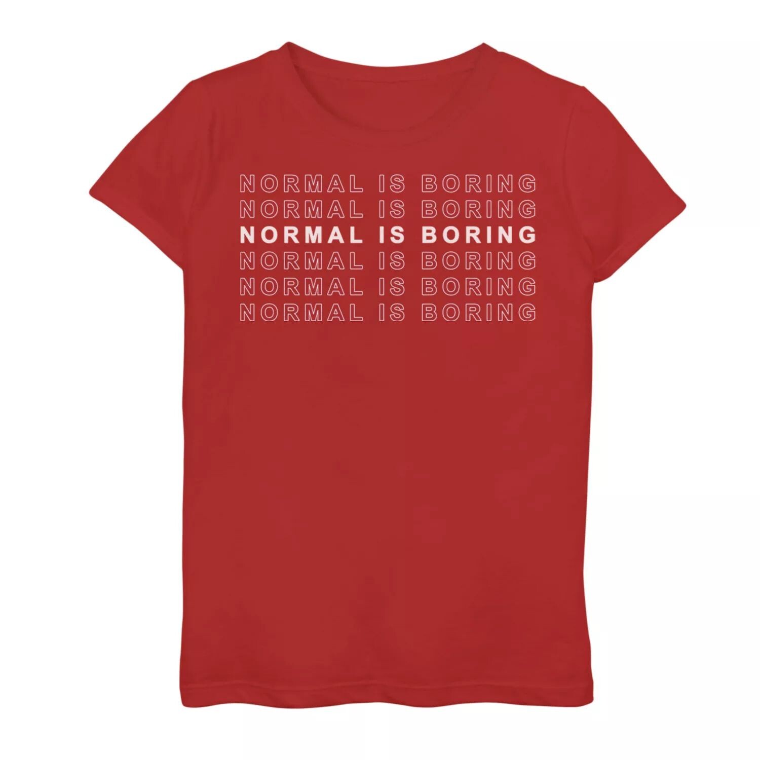 Футболка с рисунком Fifth Sun Normal Is Boring для девочек 7–16 лет Unbranded, красный
Футболка с рисунком Fifth Sun Normal Is Boring для девочек 7–16 лет Unbranded, красный