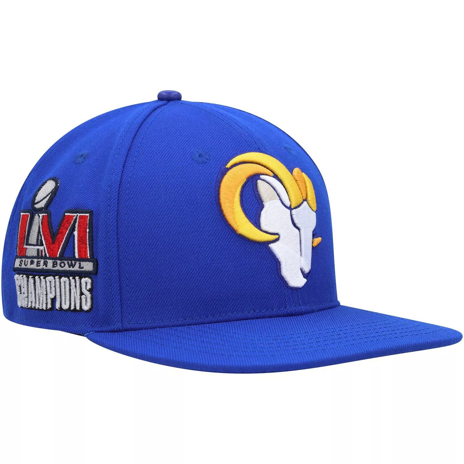 Мужская бейсболка Pro Standard Royal Los Angeles Rams Super Bowl LVI Champs Snapback
Мужская бейсболка Pro Standard Royal Los Angeles Rams Super Bowl LVI Champs Snapback
