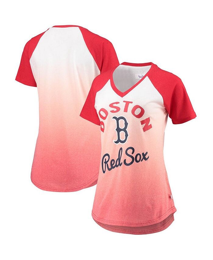 Женская красно-белая футболка Boston Red Sox Shortstop с омбре реглан и v-образным вырезом Touch, мультиколор
Женская красно-белая футболка Boston Red Sox Shortstop с омбре реглан и v-образным вырезом Touch, мультиколор