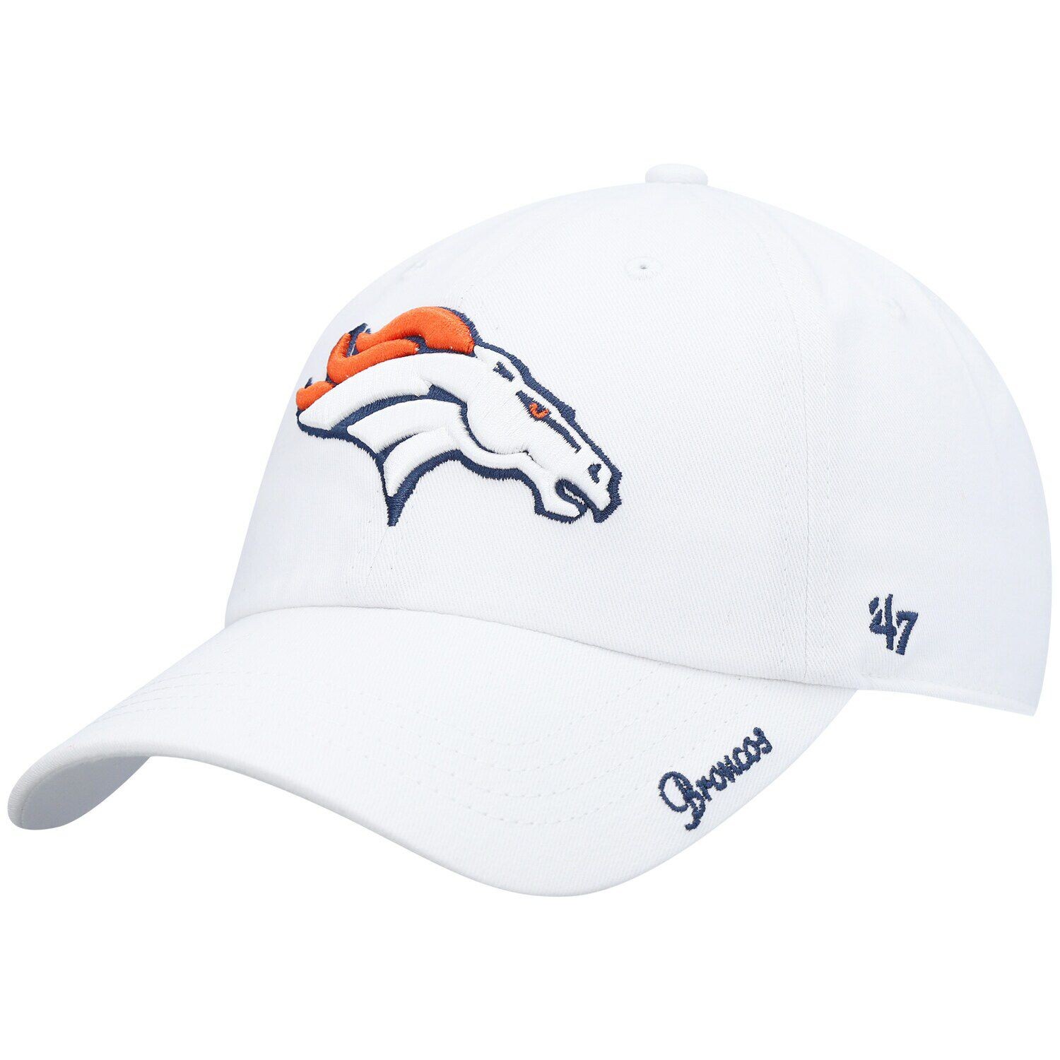 Женская регулируемая кепка с логотипом Denver Broncos Miata '47 белого цвета
Женская регулируемая кепка с логотипом Denver Broncos Miata '47 белого цвета
