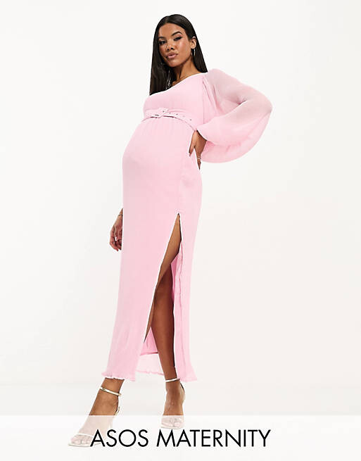 Светло-розовое плиссированное платье миди на одно плечо с поясом ASOS DESIGN Maternity, Розовый
Светло-розовое плиссированное платье миди на одно плечо с поясом ASOS DESIGN Maternity, Розовый