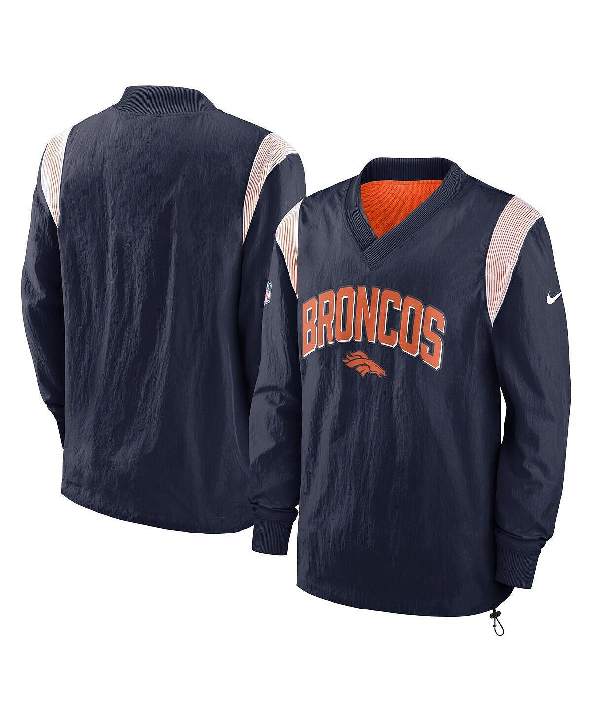 Мужской темно-синий пуловер с v-образным вырезом Denver Broncos Sideline Athletic Stack, ветровка Nike
Мужской темно-синий пуловер с v-образным вырезом Denver Broncos Sideline Athletic Stack, ветровка Nike