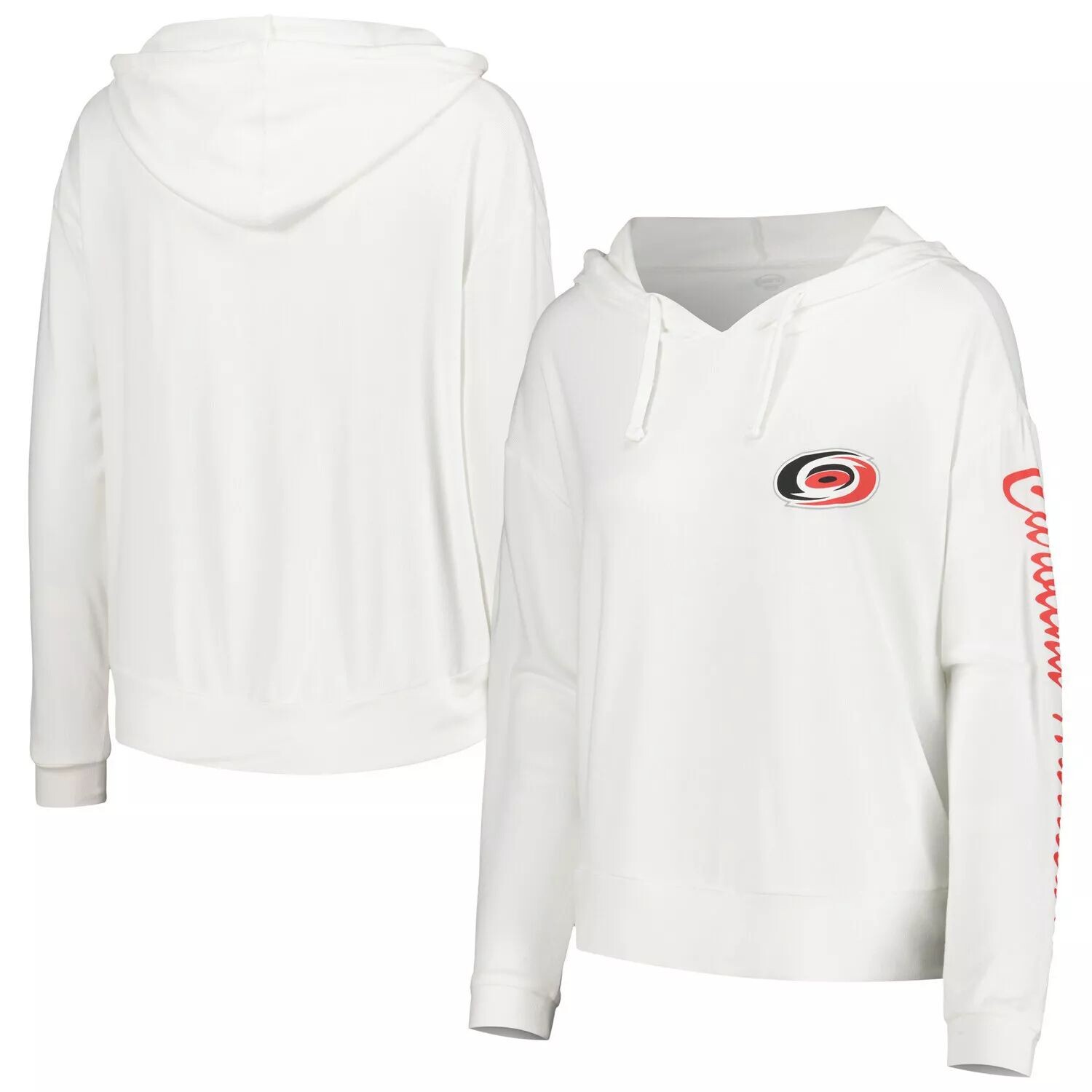 Женская белая футболка с капюшоном и длинными рукавами Concepts Sport Carolina Hurricanes Accord Hacci
Женская белая футболка с капюшоном и длинными рукавами Concepts Sport Carolina Hurricanes Accord Hacci