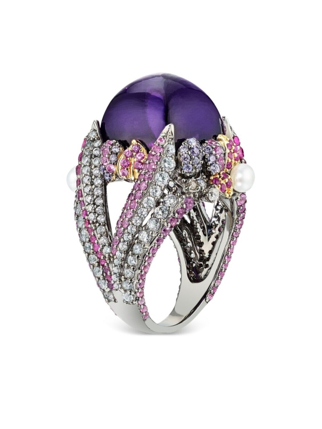 Позолоченное кольцо Amethyst Sugarloaf Berry с камнями Anabela Chan, фиолетовый
Позолоченное кольцо Amethyst Sugarloaf Berry с камнями Anabela Chan, фиолетовый