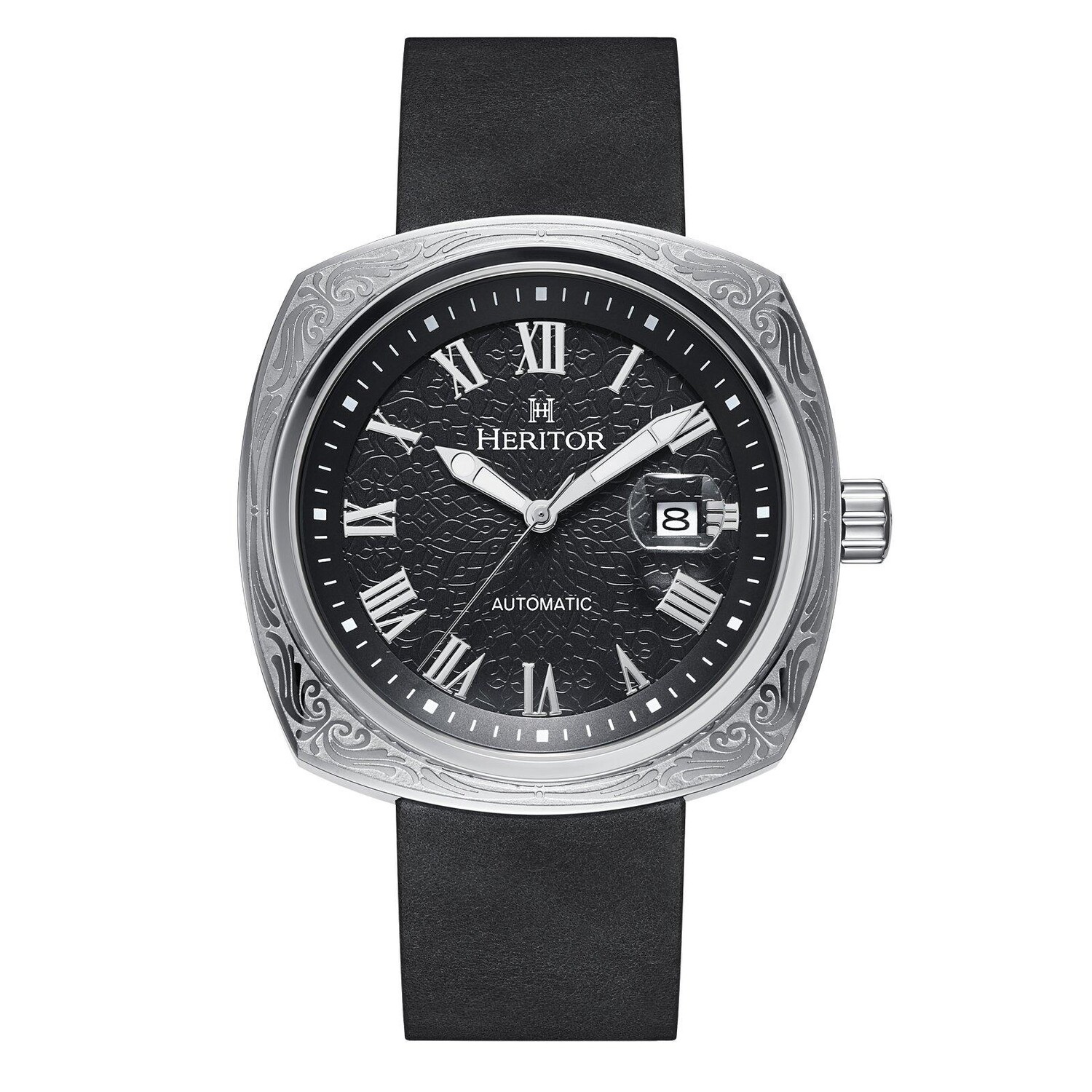 Часы Davenport на кожаном ремешке с гравировкой и датой Heritor Automatic, серебро
Часы Davenport на кожаном ремешке с гравировкой и датой Heritor Automatic, серебро