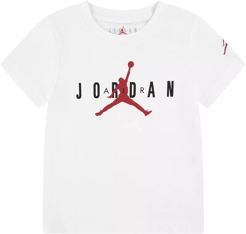 Футболка Nike Jordan Air High для мальчиков с фирменным принтом для малышей, белый
Футболка Nike Jordan Air High для мальчиков с фирменным принтом для малышей, белый