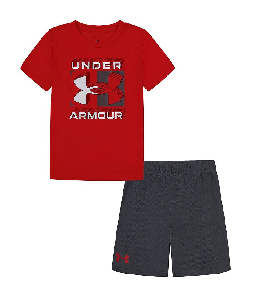 Комплект из футболки и шорт с короткими рукавами Under Armour Little Boys 2T-7, красный
Комплект из футболки и шорт с короткими рукавами Under Armour Little Boys 2T-7, красный
