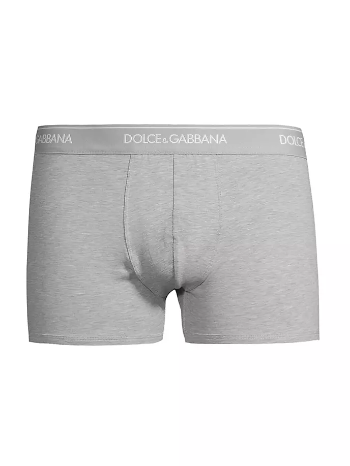 Две пары боксеров из эластичного хлопка с поясом с логотипом Dolce&Gabbana, серый
Две пары боксеров из эластичного хлопка с поясом с логотипом Dolce&Gabbana, серый