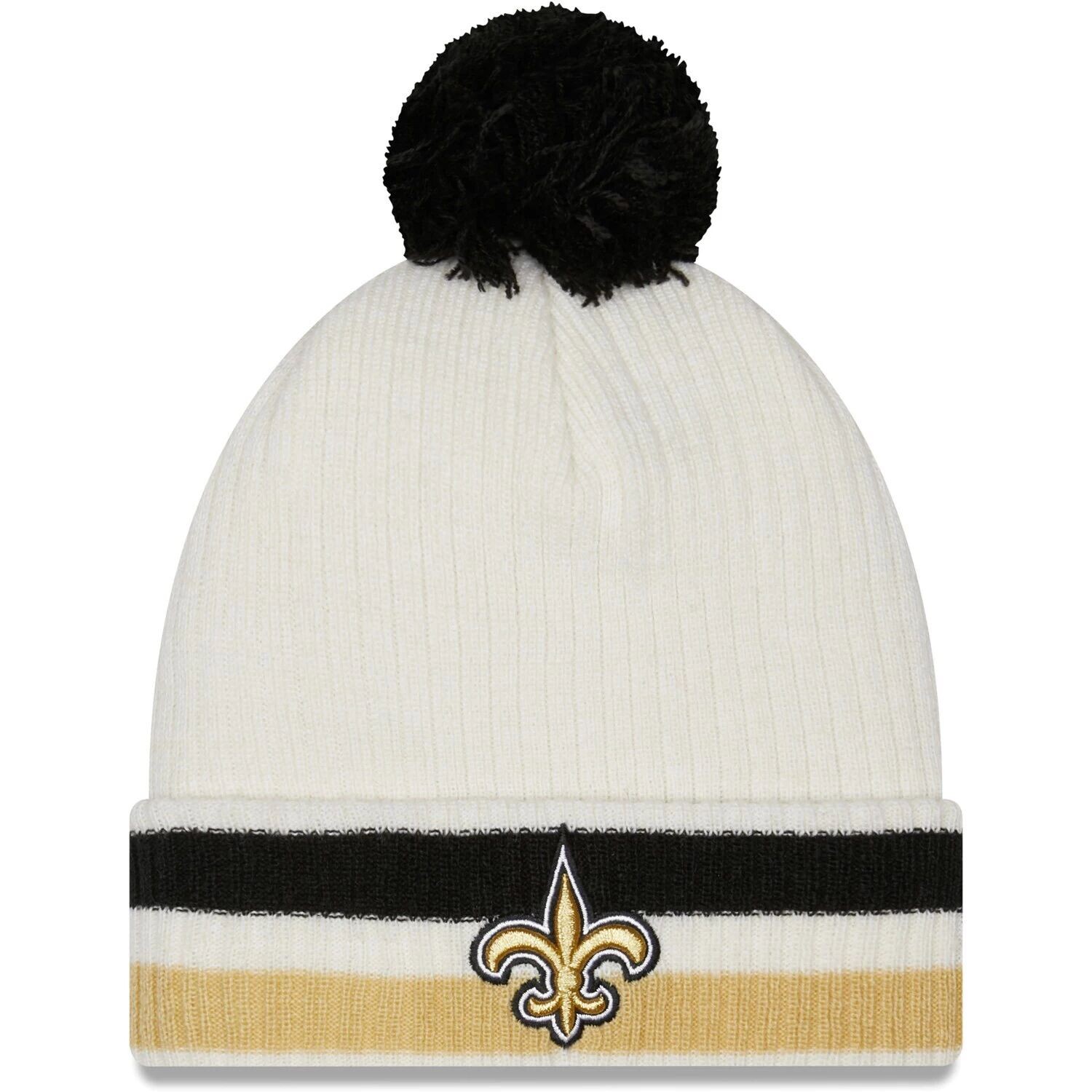Мужская белая вязаная шапка New Era New Orleans Saints с манжетами и помпоном в стиле ретро
Мужская белая вязаная шапка New Era New Orleans Saints с манжетами и помпоном в стиле ретро