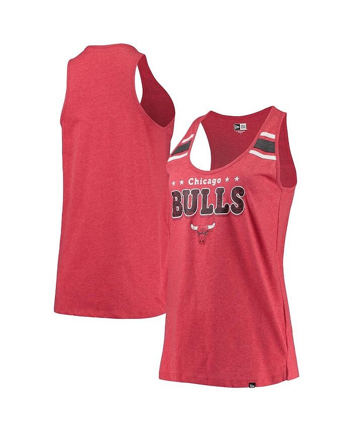 Женская красная майка с овальным вырезом и открытой спиной Chicago Bulls из меланжевого цвета New Era, красный
Женская красная майка с овальным вырезом и открытой спиной Chicago Bulls из меланжевого цвета New Era, красный