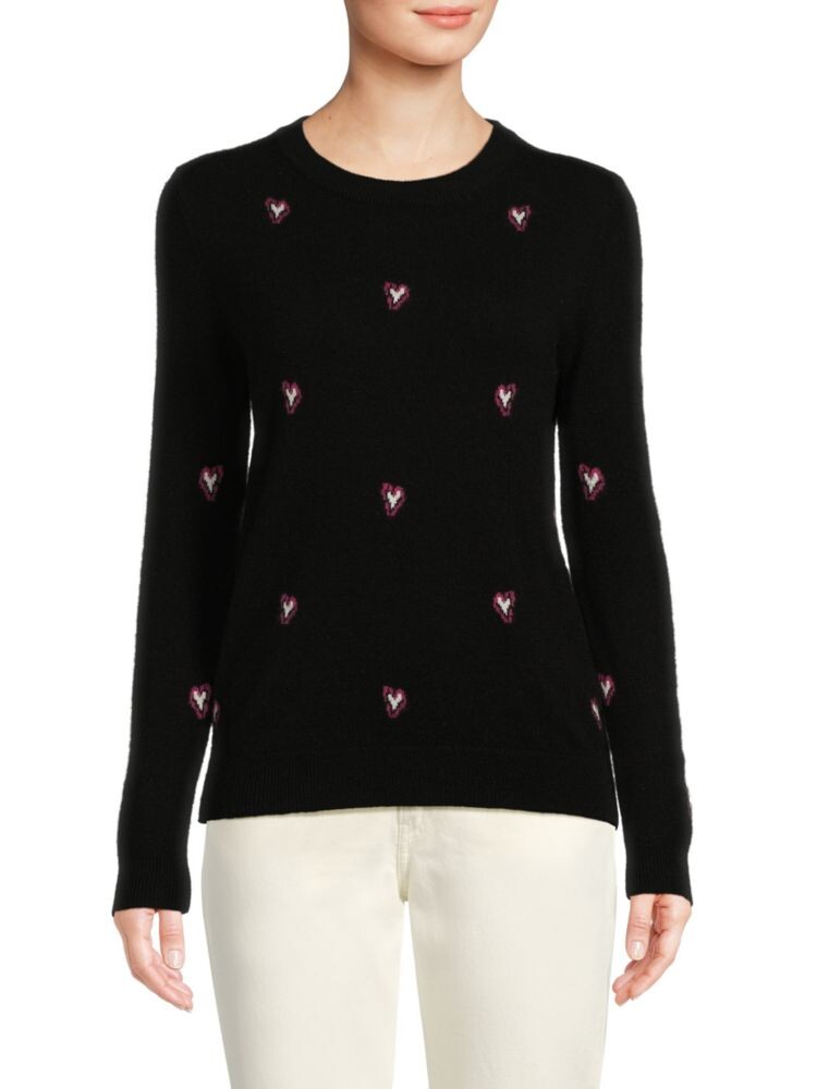Свитер из 100% кашемира в горошек в форме сердца Saks Fifth Avenue, цвет Black Combo
Свитер из 100% кашемира в горошек в форме сердца Saks Fifth Avenue, цвет Black Combo
