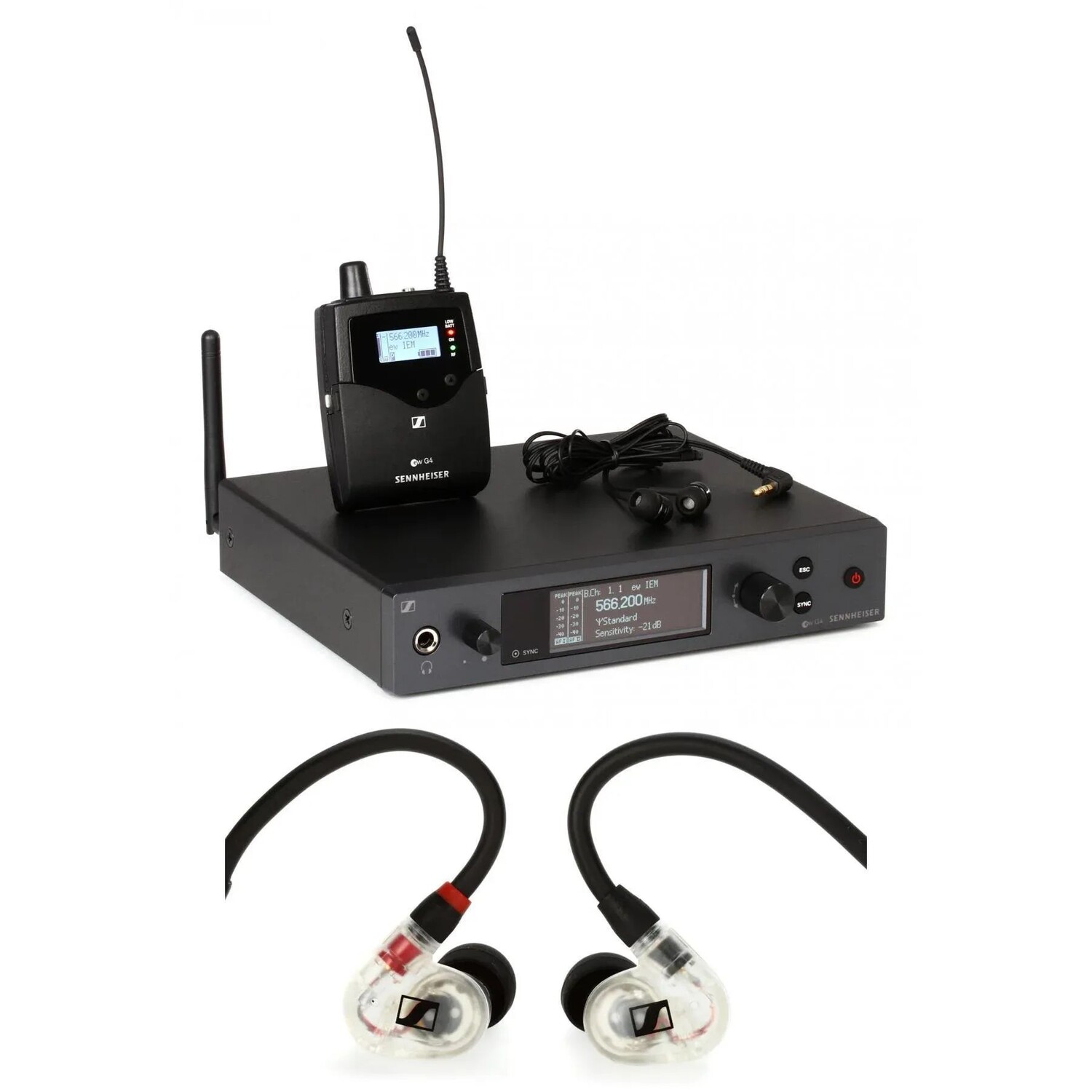 Комплект беспроводной внутриканальной системы мониторинга Sennheiser EW IEM G4 — ремешок с наушниками IE 100
Комплект беспроводной внутриканальной системы мониторинга Sennheiser EW IEM G4 — ремешок с наушниками IE 100