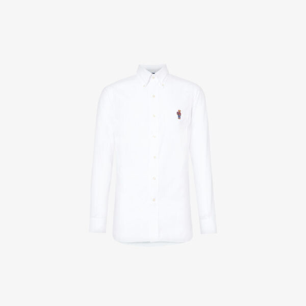 Рубашка из хлопкового поплина классического кроя с вышивкой Holiday-Bear Polo Ralph Lauren, белый
Рубашка из хлопкового поплина классического кроя с вышивкой Holiday-Bear Polo Ralph Lauren, белый