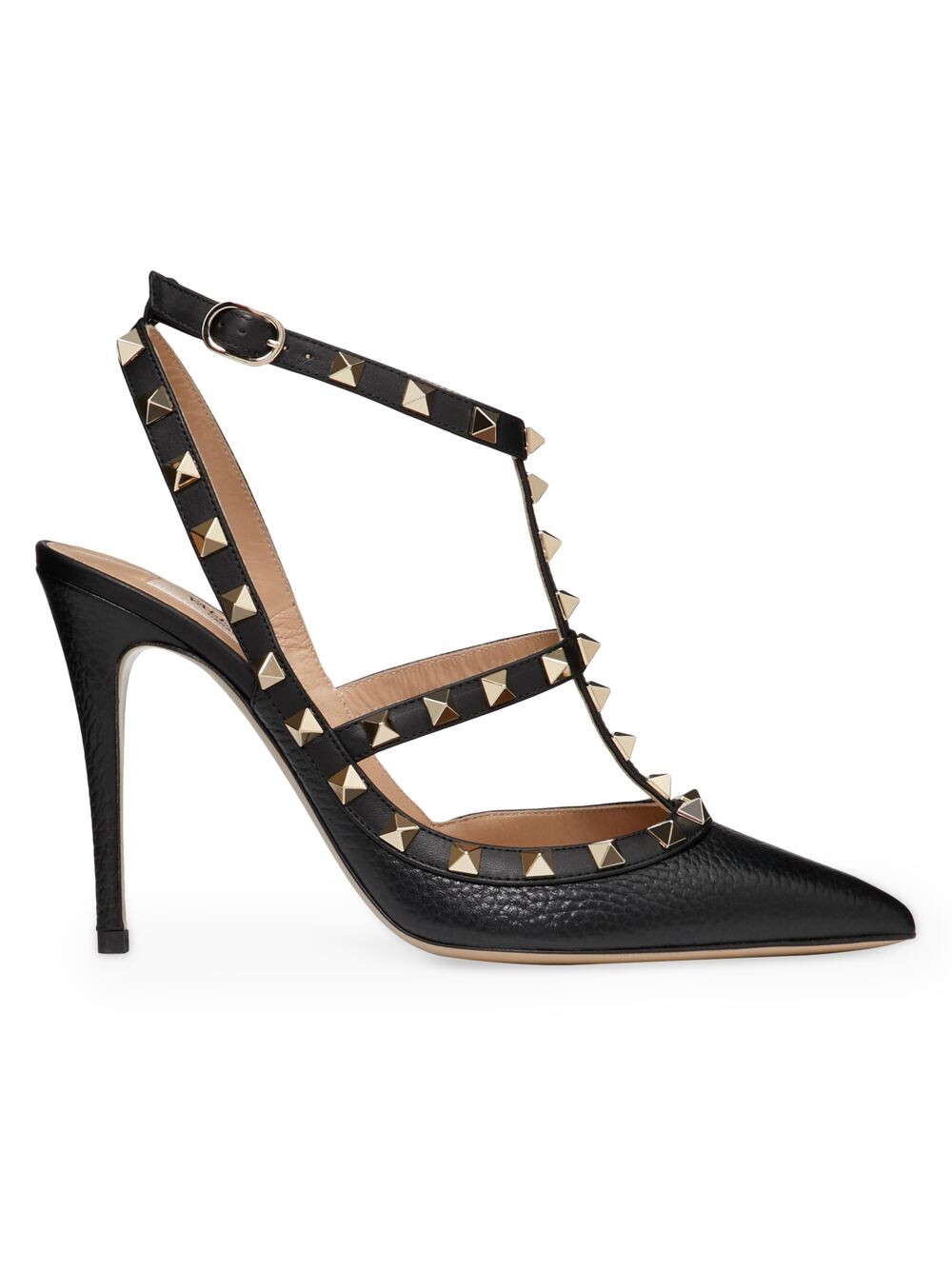 Туфли-лодочки Rockstud из зернистой кожи с ремешком на щиколотке, высота 100 мм Valentino Garavani, черный
Туфли-лодочки Rockstud из зернистой кожи с ремешком на щиколотке, высота 100 мм Valentino Garavani, черный