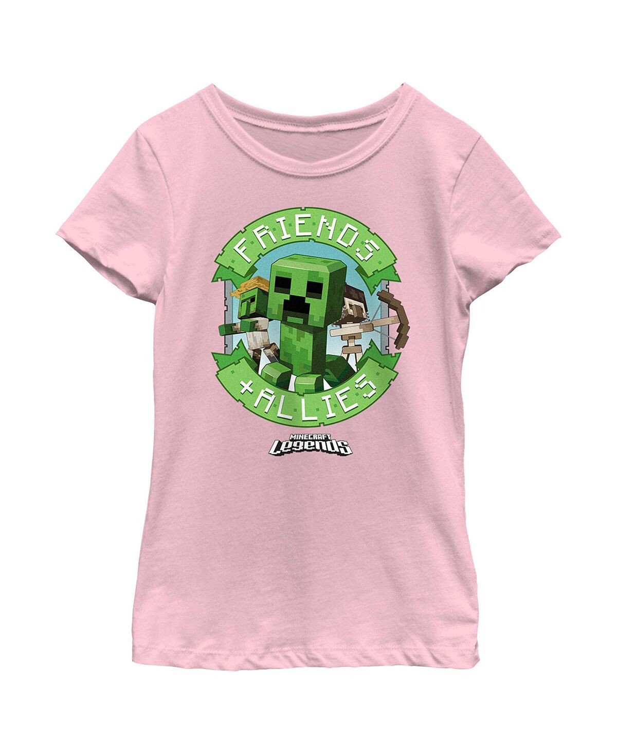 Детская футболка с баннером Minecraft Legends Friends and Allies для девочек Microsoft
Детская футболка с баннером Minecraft Legends Friends and Allies для девочек Microsoft